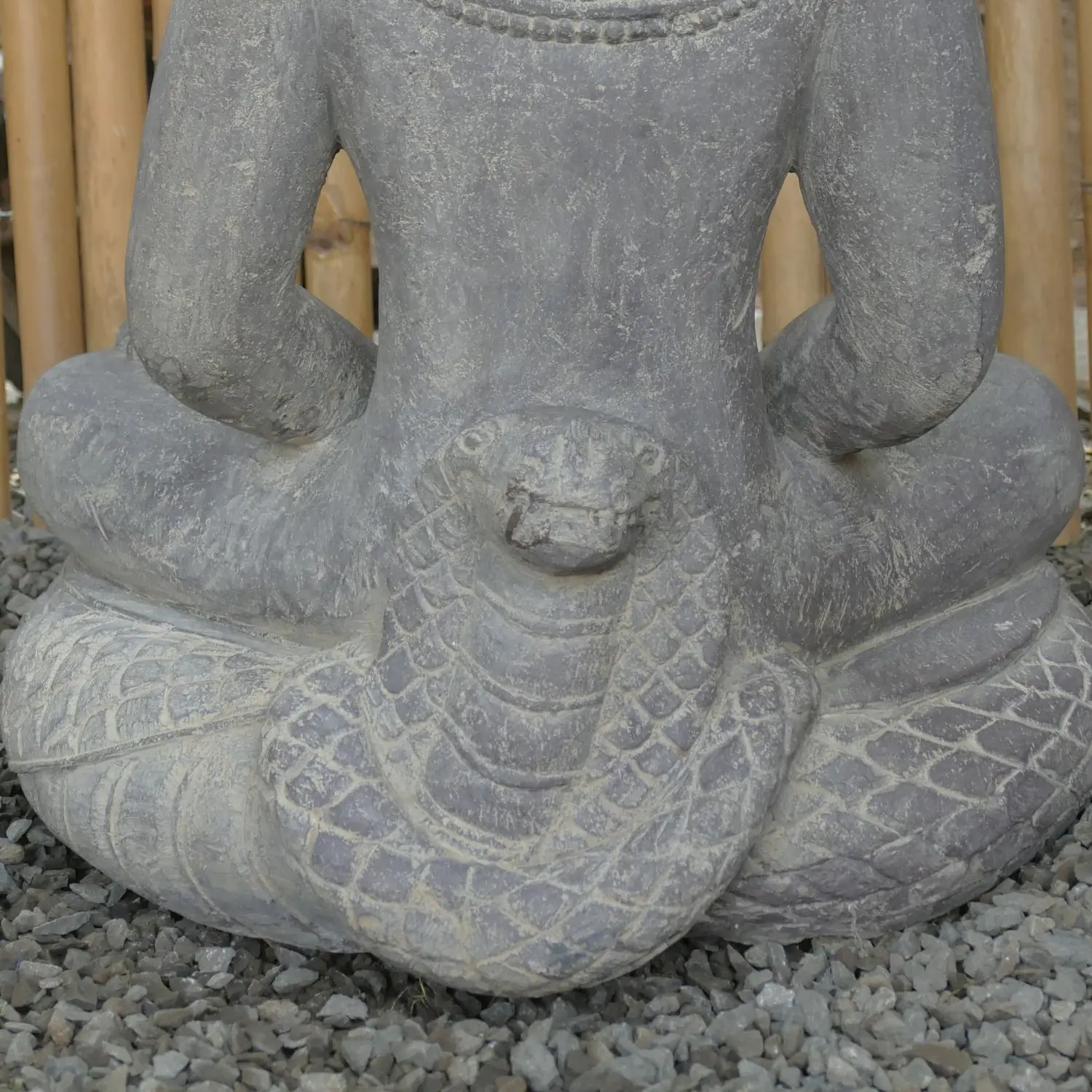  Product image 6 of the product “Sitting Buddha, Khmer Style, 71cm Height, Riverstone ”